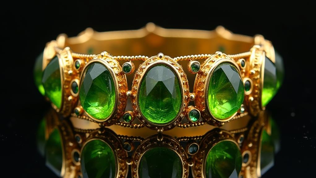 ancient egyptian peridot jewelry