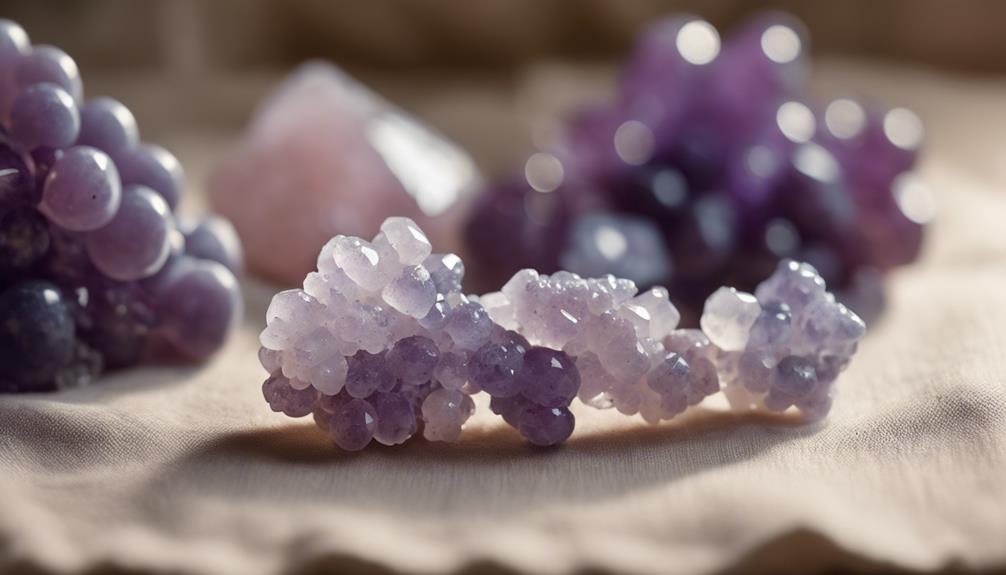 grape agate crystal pairings