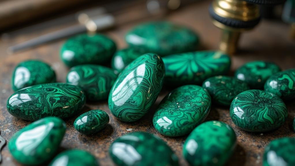 malachite jewelry grading criteria