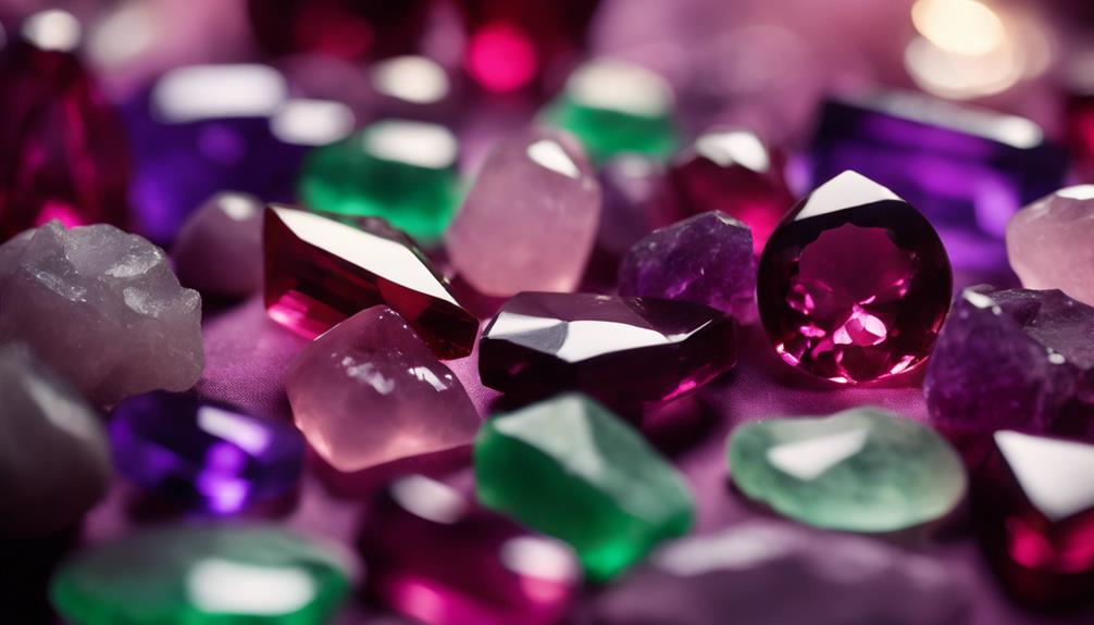 rhodolite gemstone color harmony